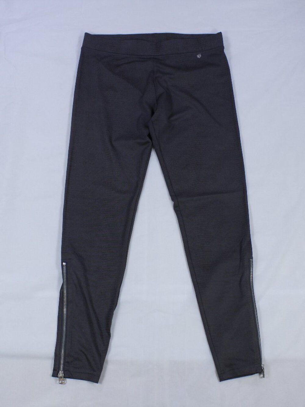 Armani Exchange Women's Pants with Ankle Zippers - Snakeskin Texture - Size M